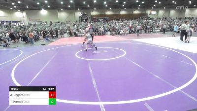 95 lbs Round Of 16 - Jameson Rogers, Corning Sharks vs Titan Kampe, Cougar Club Wrestling
