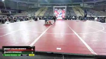 170 lbs Semifinal - Broedy Collins Hendricks, IA vs Braeden Simoneaux, LA