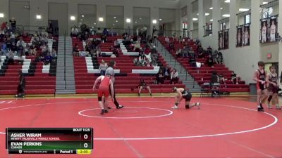 132 lbs Round 4 - Asher Wiram, Hewitt Trussville Middle School vs Evan Perkins, Corner