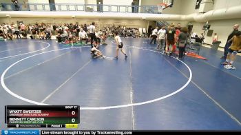 72-77 lbs Round 2 - Wyatt Sweitzer, Sanderson Wrestling Academy vs Bennett Carlson, Champions Wrestling Club