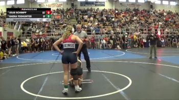 107 lbs Quarterfinal - Raena Todhunter, CP vs Jolie Schimpf, Seneca East Tigers