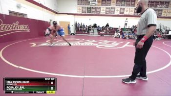 174 lbs 1st Place Match - Rosalio Leal, Modesto College vs Max Mcwilliams, Fresno City