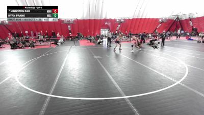 16U Boys - 138 lbs Cons. Round 2 - Ryan Frank, Wisconsin vs Kingston Pak, Minnesota