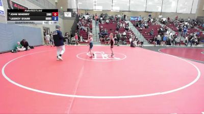 59 lbs Quarterfinal - John Wherry, 208 Badgers Wrestling Club vs Leeroy Starr, Mountain Man Wrestling Club