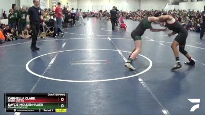 122 lbs Quarterfinal - Carmella Clark, Center Line WC vs Kaycie Moldenhauer, Atlanta Youth WC