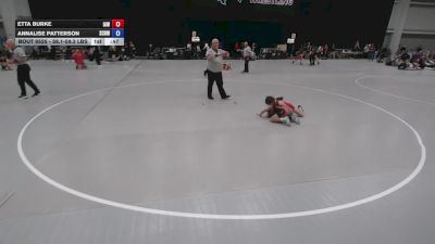 56.1-59.3 lbs Cons. Sub-quarters - Etta Burke, Immortal Athletics WC vs Annalise Patterson, Steel City Reloaded Wrestling Club