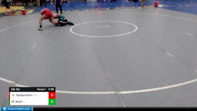 156-162 lbs Semifinal - Kale Taubenheim, Amherst vs Mason Noel, Southern Valley