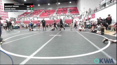 76 lbs 3rd Place - Brantley Brown, Blackwell Wrestling Club vs Ezekiel Boyd, Harrah Little League Wrestling