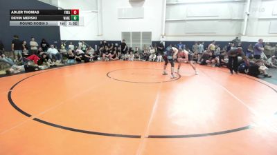 160 lbs Round Robin 3 - Adler Thomas, Freakztyle Purple - HS vs Devin Merski, Warehouse Warriors - HS