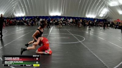 76 lbs Round 6 (8 Team) - Brayden Kuhlman, Westshore vs Tucker Austin, Crossroads Wrestling