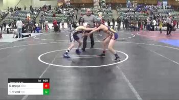 109 lbs Consi Of 8 #1 - Kolby Benge, Spanish Springs Wrestling Club vs Travis Hunter-Otto, Yerington