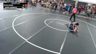 136-143 lbs Champ. Round 1 - Dontel Wommack, Kewanee vs Keyan Koenig, Hazelwood