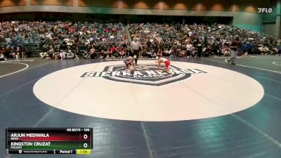 106 lbs Champ. Round 3 - Kingston Cruzat, Folsom vs Arjun Mediwala, Reno