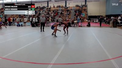 141 lbs Cons. Round 1 - Moses Wilson, Southeastern Community College vs Greco Renden, Harper CC