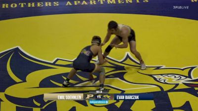 165 lbs Match - Emil Soehnlen, Purdue vs Evan Barczak, Drexel