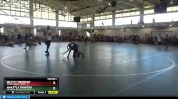 90 lbs Round 2 (4 Team) - Nakayla Dawson, Michigan Revolution Blue vs Rilynn Younker, Killer Cheese Curds