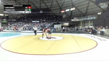Girls 4A 135 lbs Champ. Round 2 - Kaia Dewey, Lincoln (Seattle) (Girls) vs Nahkila Ray, Sunnyside (Girls)