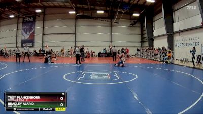 76 lbs Rd# 5- 3:45pm Friday Final Pool - Bradley Alarid, Mile High vs Troy Plankenhorn, Maryland GOLD