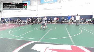 J-110 lbs Final - Cooper Summers, WV vs Nehemiah Brondyke, MI