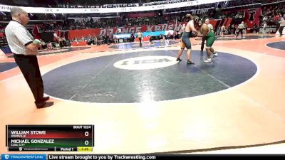 1A 285 lbs Cons. Round 1 - Michael Gonzalez, Coal City vs William Stowe, Knoxville