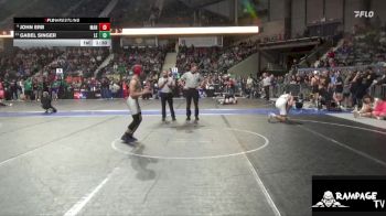 130 lbs Cons. Round 2 - Gabel Singer, Lawrence Elite vs John Erb, Manhattan