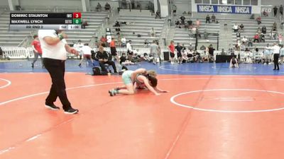 145 lbs Rr Rnd 2 - Dominic Staunton, Immortals Gold - HSB vs Maxwell Lynch, D3 Training Center - HSB