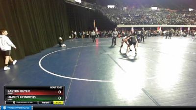 160 lbs Quarterfinal - Easton Beyer, Iowa vs Harley Heinrichs, Iowa