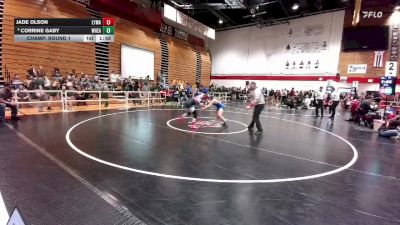 130 lbs Champ. Round 1 - Jade Olson, Lyman vs Corrine Gaby, Wheatland