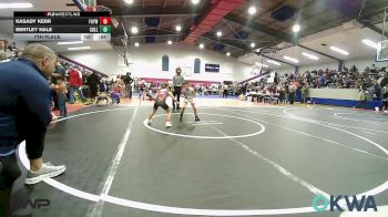 61 lbs 7th Place - Kasady Kerr, Fort Gibson Youth Wrestling vs Bentley Hale, Collinsville Cardinal Youth Wrestling