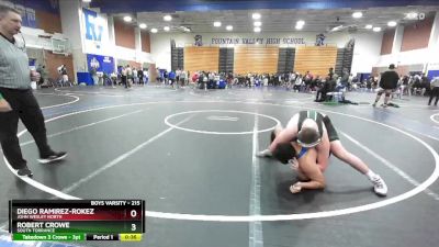 215 lbs Cons. Round 3 - Diego Ramirez-Rokez, John Wesley North vs Robert Crowe, South Torrance