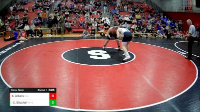 215 lbs Cons. Semi - Chase Stuchal, River Valley Hs vs Kael Albers, Corry Area Hs