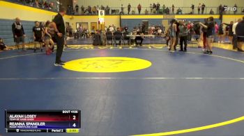 102 lbs Round 3 - Alayah Losey, Team Of Hard Knox vs Reanna Spangler, Maize Wrestling Club