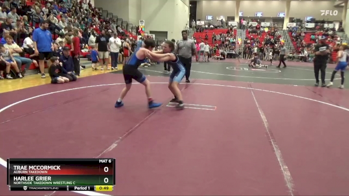 105 lbs Cons. Round 1 - Trae McCormick, Auburn Takedown vs Harlee Grier ...