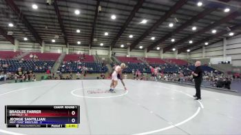 155 lbs Champ Round 1 (16 Team) - Bradlee Farrer, Utah Gold vs Jeorge Santillian, West Coast Wrestling