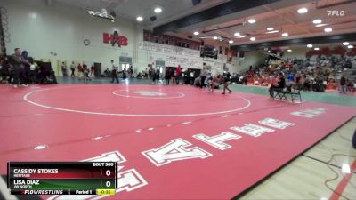 110 lbs Cons. Round 2 - Cassidy Stokes, Heritage vs Lisa Diaz, JW North