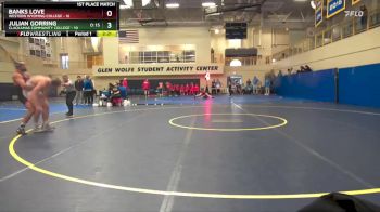 184 lbs Finals (8 Team) - Banks Love, Western Wyoming College vs Julian Gorring, Clackamas Community College