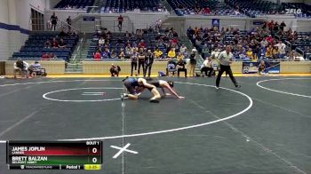 125 lbs Champ. Round 1 - James Joplin, Lander vs Brett Balzan, Belmont Abbey