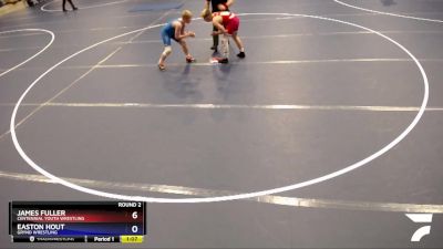 135 lbs Round 2 - James Fuller, Centennial Youth Wrestling vs Easton Hout, Grynd Wrestling