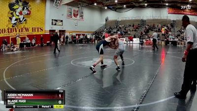 113 lbs Cons. Round 5 - Aiden Mcmanan, Licking Valley vs Blaise Masi, Summit