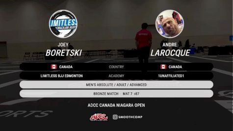 Joey Boretski vs Andre Larocque 2025 ADCC Niagara Open