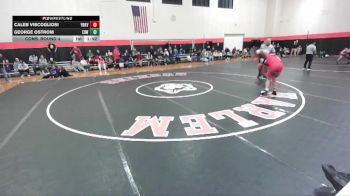 175 lbs Cons. Round 4 - George Ostrom, EDWARDVILLE (HS) vs Caleb Viscogliosi, YORKVILLE (HS)