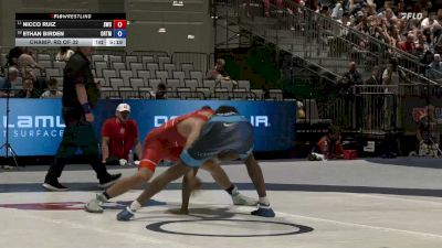 74 kg Champ. Rd Of 32 - Nicco Ruiz, SOUTHWEST WRESTLING CLUB vs Ethan Birden, Ohio RTC/ Titan Mercury Wrestling Club