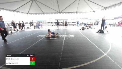 78 lbs Consolation - Roan Rickel-Cruz, Team Aggression vs Aiden Garcia, Scotsmen WC