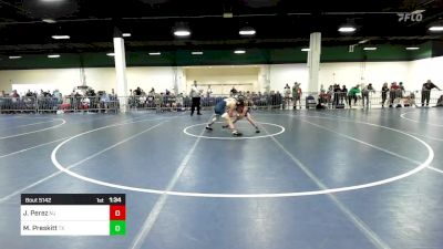 120 lbs Consi Of 128 #2 - Jaden Perez, NJ vs Maddox Preskitt, TX