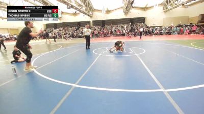 65-B lbs Consi Of 16 #2 - Justin Foster II, All I See Is Gold Academy vs Thomas Spisso, High Pace Wrestling Club