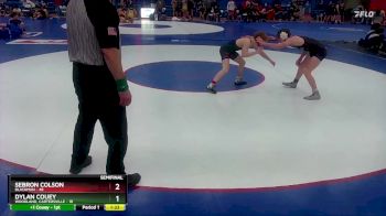 120 lbs Semis (4 Team) - Sebron Colson, Blackman vs Dylan Couey, Woodland, Cartersville