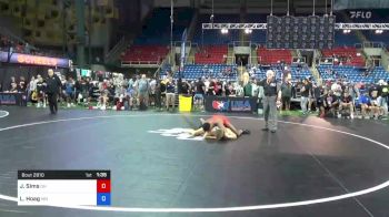 170 lbs Cons 16 #2 - Jonathan Sims, Ohio vs Luke Hoag, Minnesota