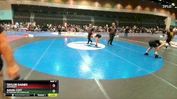 132 lbs Cons. Round 6 - Taylor Daines, University vs Gavin Coit, El Dorado (Placerville)