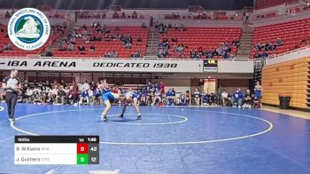 150 lbs Rr Rnd 2 - Braden Williams, Bixby High School vs Joshua Quintero, St Pius X