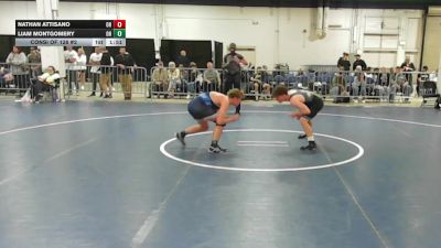 132 lbs Consi Of 128 #2 - Nathan Attisano, OH vs Liam Montgomery, OH